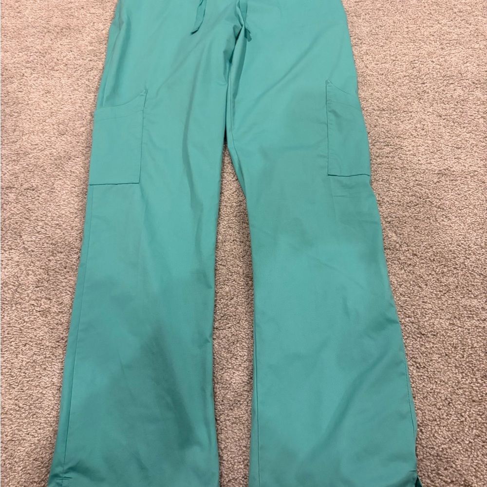 Teal Women's Pants Uniform Scrub Bottom Pants - Picture 11 of 11